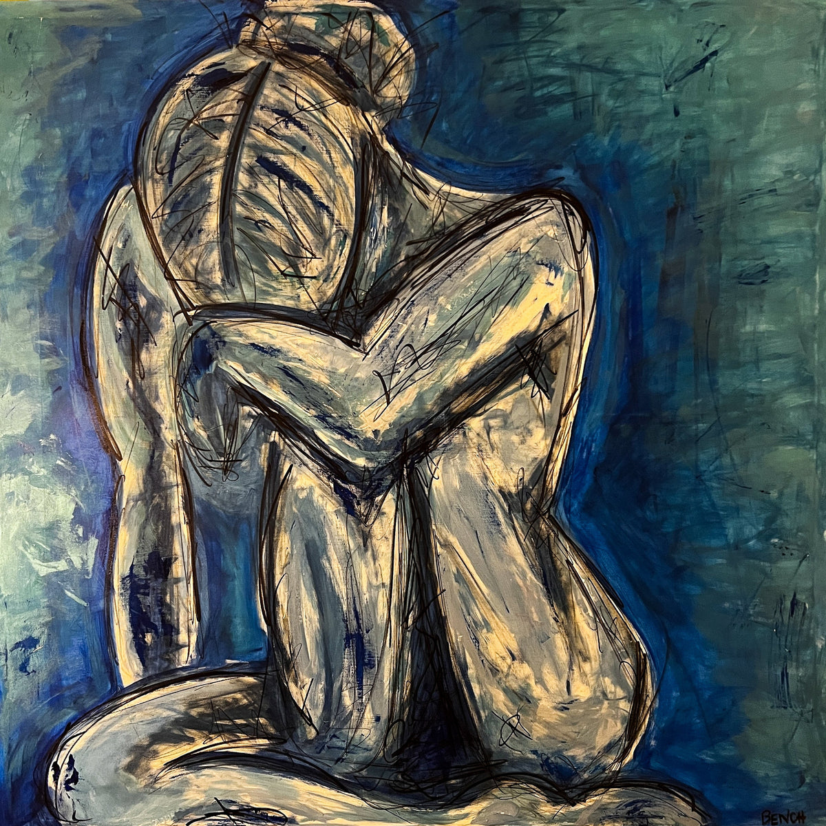 BLUE — ART PRINT — complete artwork by Ali Bench