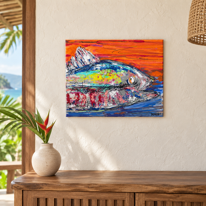FISH — ORIGINAL PAINTING