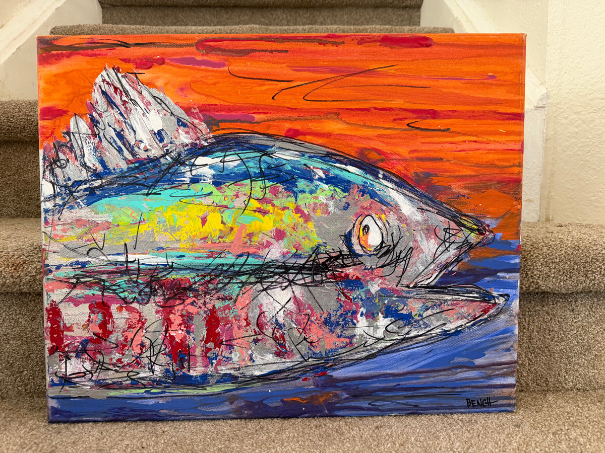 FISH — ORIGINAL PAINTING