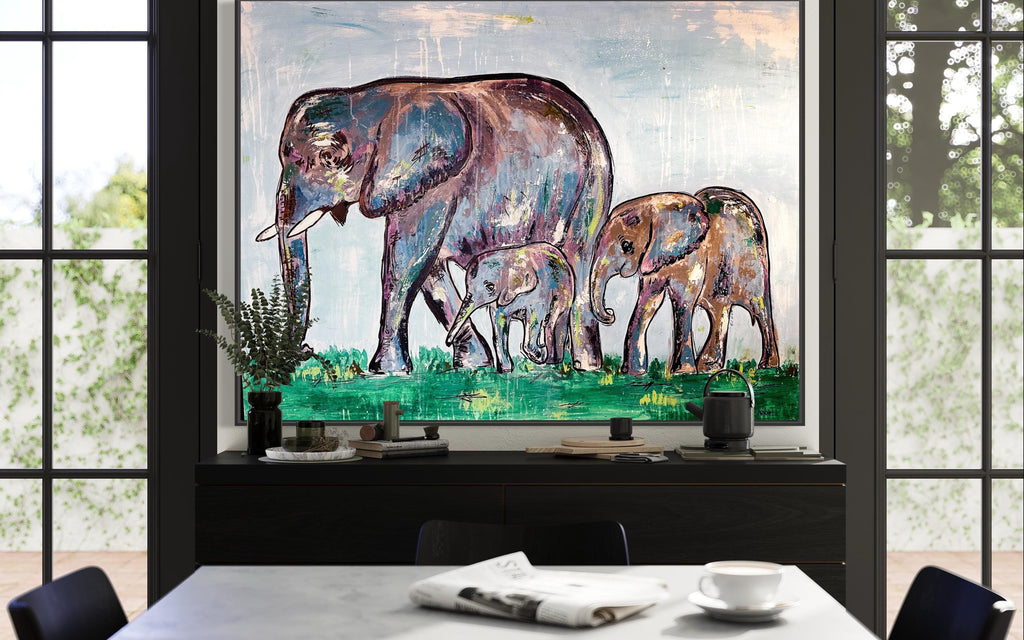 Elephant Family artwork by Ali Bench — print preview