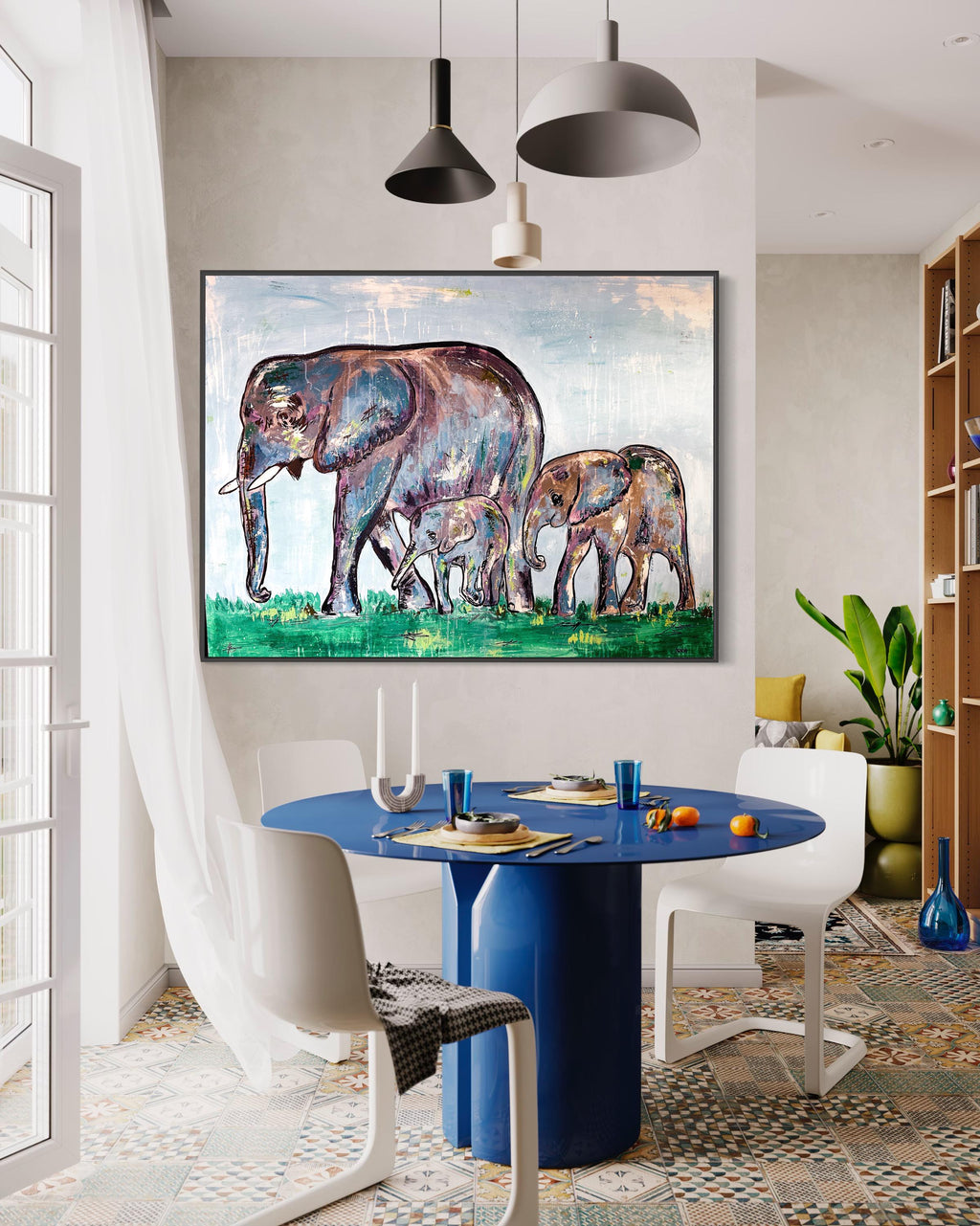 Elephant Family artwork by Ali Bench — print preview