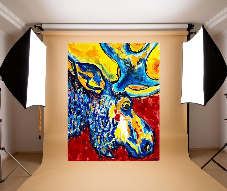 Moose artwork by Ali Bench — print preview