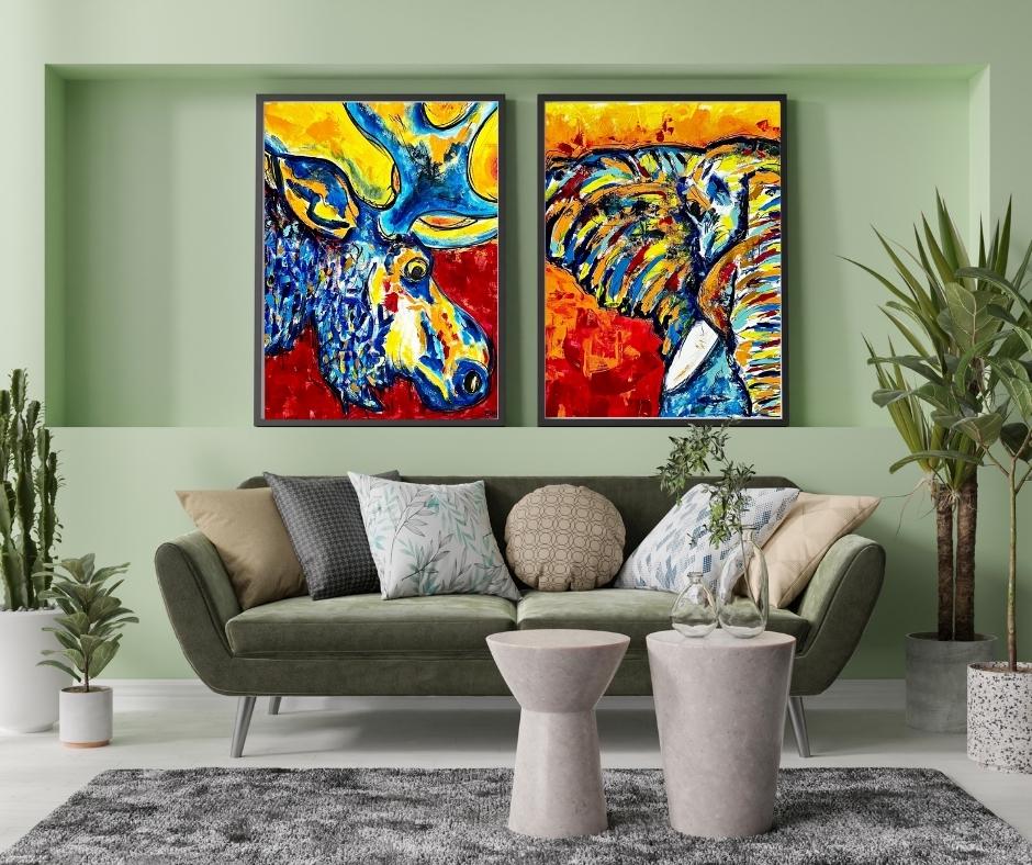 Moose artwork by Ali Bench — print preview