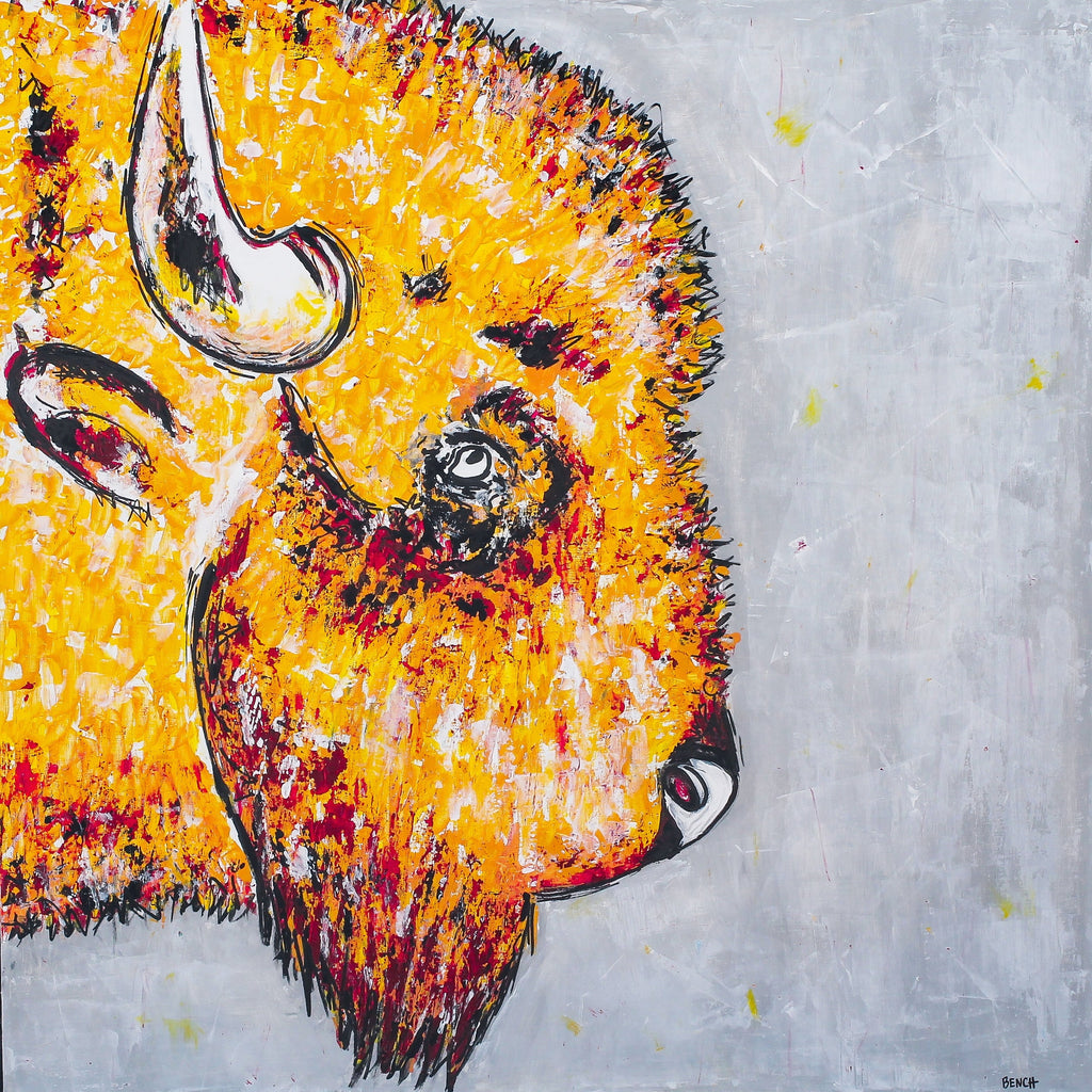 JEFF’S BUFFALO — ART PRINT — complete artwork by Ali Bench