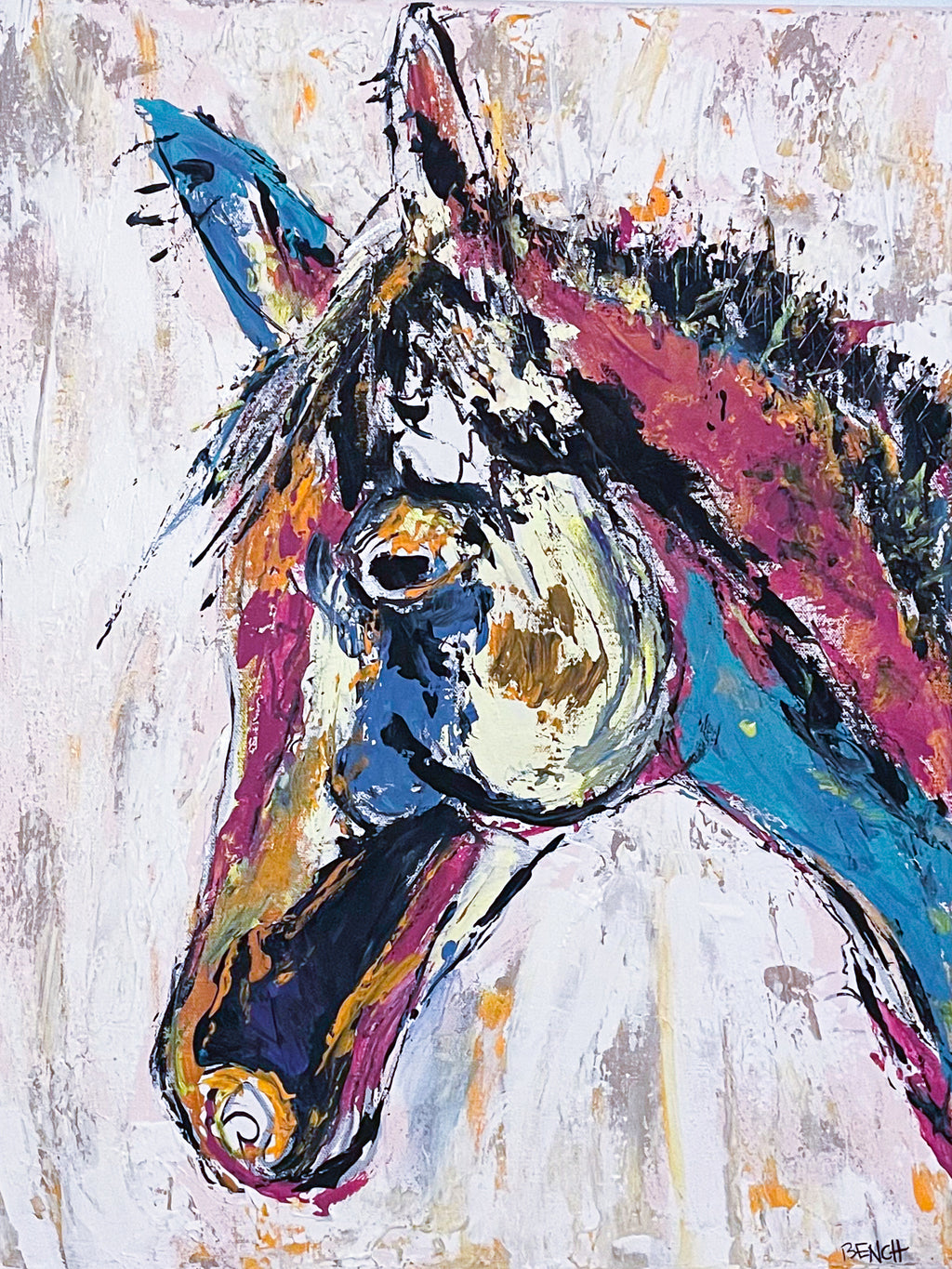 MARGARET’S HORSE by Ali Bench — complete artwork without added borders