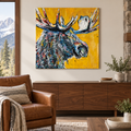 MEDIUM MOOSE — ORIGINAL PAINTING