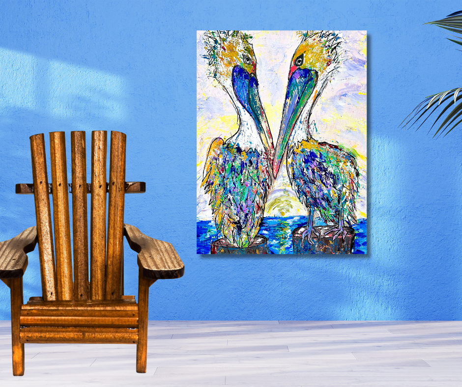 STEVE & GLENNIE’S PELICANS — ART PRINT